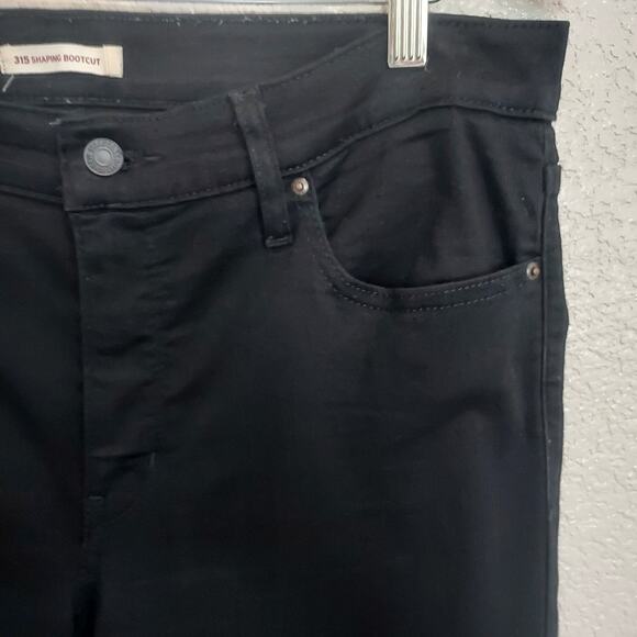 Levi's 315 Shaping Bootcut Black Jeans Size 32 - Picture 5 of 13
